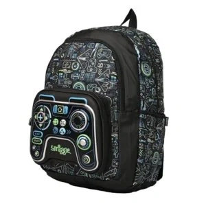 Smiggle Classic Gaming Kids Backpack | Gamer Theme School Bag for Boys & Girls - Image 2
