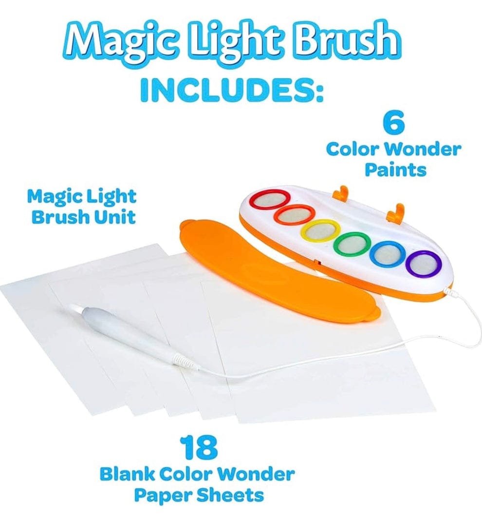 Crayola Color Wonder Magic Light Brush - Mess-Free Light-Up Paint Set for Kids - Image 2
