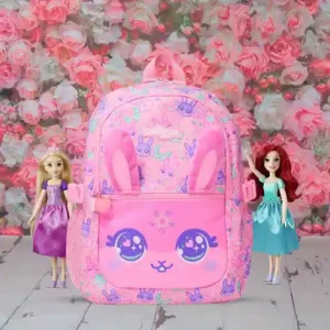 Smiggle 16-inch Premium Pink 3D Bunny Backpack