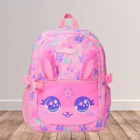 Smiggle 16-inch Premium Pink 3D Bunny Backpack - Image 2