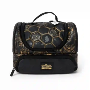 Football Tech Double Decker Insulated Lunch Bag – Black & Gold
