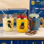 Harry Potter Theme Stainless Steel Mug with Steel Straw – 400 ml (Assorted Designs)