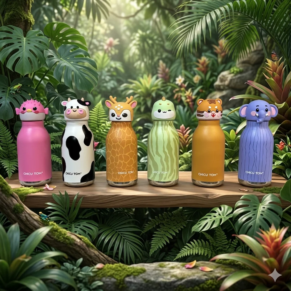 Chicu Tom 3D Animal Steel Bottle