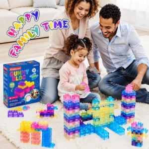 Gummy Blocks - 40pcs  Montessori, Sensory, Squishy and Stretchable