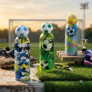 Soccer Football - Stainless Steel Water Bottle