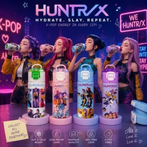 K-Pop - Huntrix - 2 in 1 Insulated Bottle